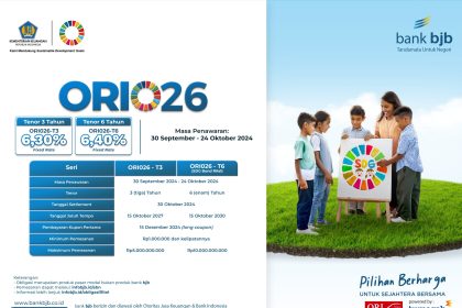 bank bjb Tawarkan ORI026 Dengan Imbal Hasil Hingga 6,4%